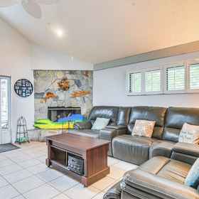 Interior 1 4 Mi to Beach: Sunny Seminole Home w/ Pool, Hotel Pinellas County