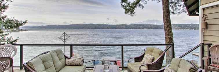 Lainnya Beautiful Home on Hood Canal w/ Hot Tub & Dock!