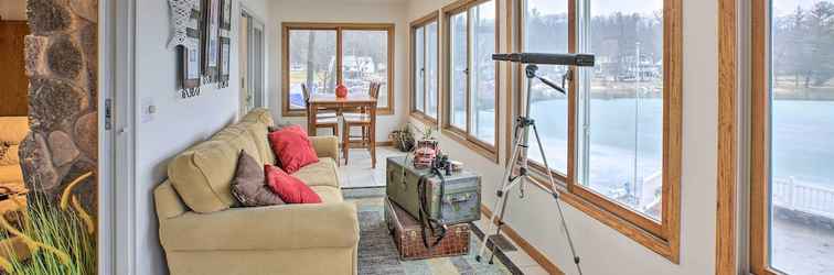 Others Lakefront Newaygo Home - Private Dock, Kayaks