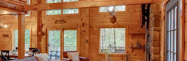 Lainnya Newly Built Bethel Log Cabin w/ Deck, Near Skiing!