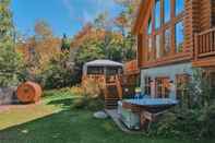 Others Grand Duc 74 - Gorgeous log Cottage With Private hot tub Heated Pool and Sauna