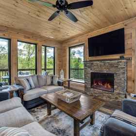 Primary image 1 Pet Friendly Cabin Hot Tub, Games & Fishing Pond, Pigeon Forge Hotels