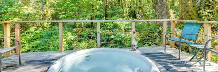 其他 Enchanting Arch Cape Retreat w/ Hot Tub, Fireplace