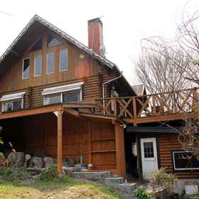 Exterior1Kashibesso Amagase Log House A，大分別墅