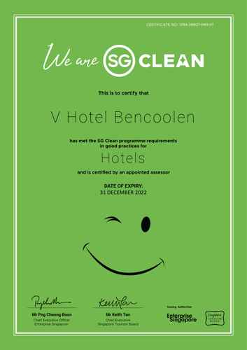 HYGIENE_FACILITY V Hotel Bencoolen - Staycation Approved