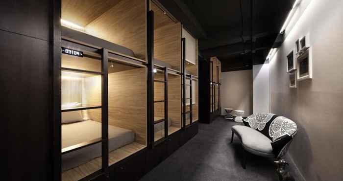 ห้องนอน The Pod @ Beach Road Boutique Capsule Hotel