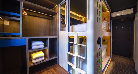 ห้องนอน 2 CUBE Family Boutique Capsule Hotel @ Chinatown