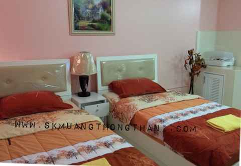ห้องนอน SK Muangthongthani Apartment