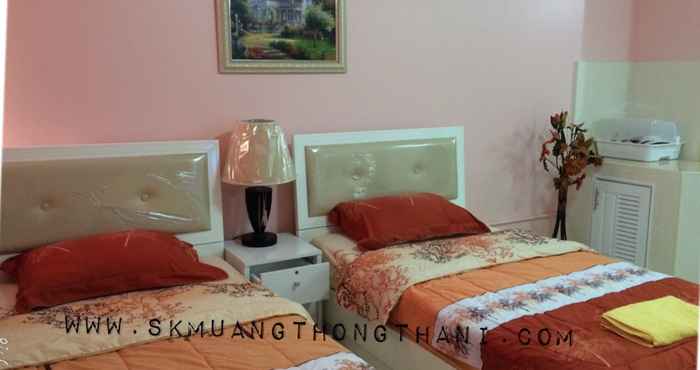 ห้องนอน SK Muangthongthani Apartment