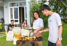 レストラン 6 Sea Links Beach Villa