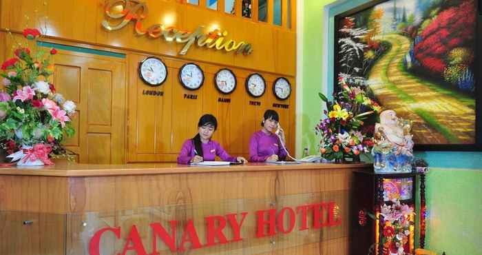 Sảnh chờ Canary Hotel Hue