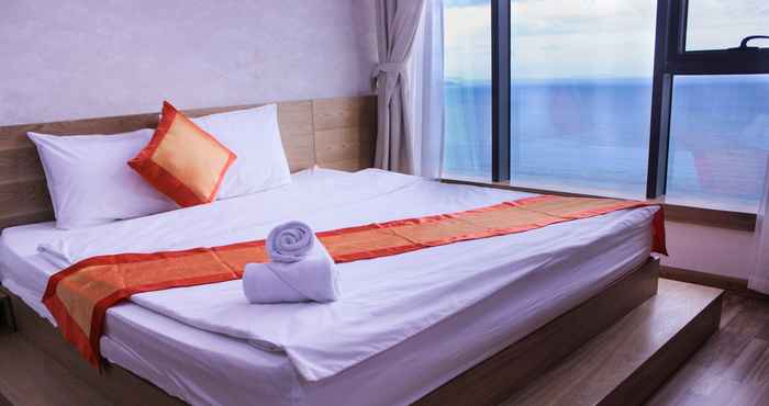 ห้องนอน Gold Ocean Apartments Nha Trang