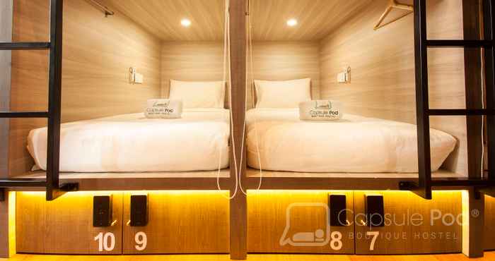 ห้องนอน Capsule Pod Boutique Hostel