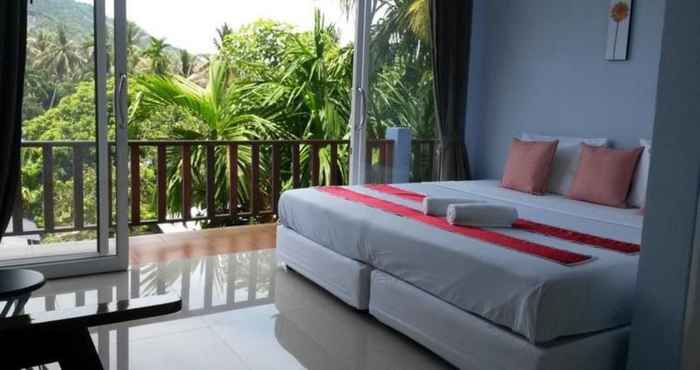 ห้องนอน Rung Phangan Guest House