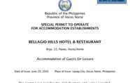 ห้องนอน 2 Bellagio Hills Hotel and Restaurant