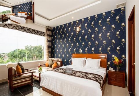 ห้องนอน Long Bao Chau Hotel