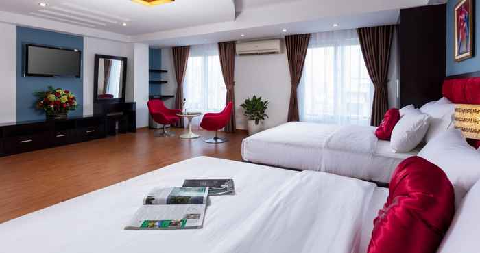 ห้องนอน Hanoi Amore Hotel & Travel