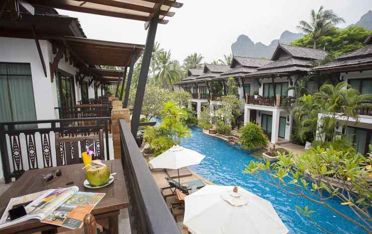 Railay Village Resort and Spa  Krabi - Kamar Deluks, pemandangan kolam renang 