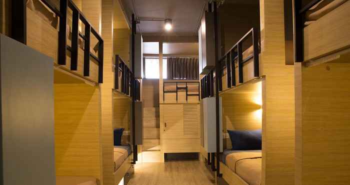 ห้องนอน Bed Box Khaosarn Hostel