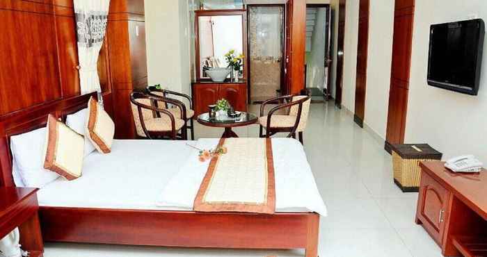 ห้องนอน Hoan Kim Hotel