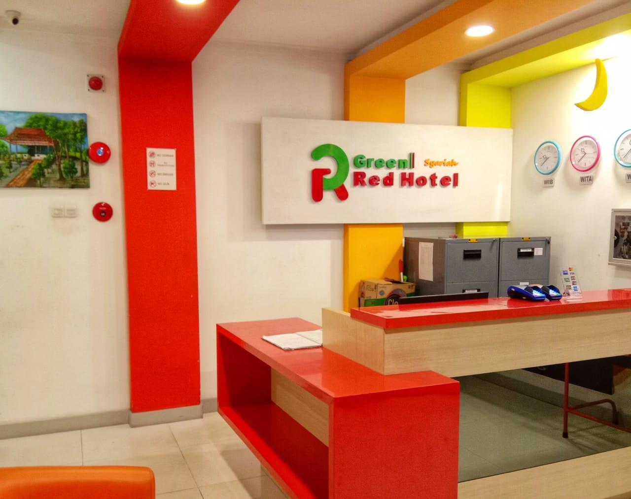 Lobby Green Red Hotel Syariah Jombang