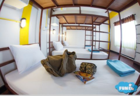 ห้องนอน Fun D Hostel