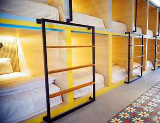 ห้องนอน 2 Borough Capsule Hostel Bali