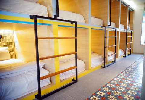 ห้องนอน Borough Capsule Hostel Bali