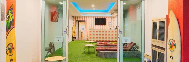 ロビー BeachPackers Hostel Patong