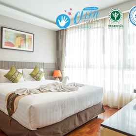 Bedroom 1 GM Serviced Apartment , HOSTBKK Arts Center / Dance Studio Hotels
