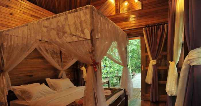 ห้องนอน Borneo Natural Sukau Bilit Resort