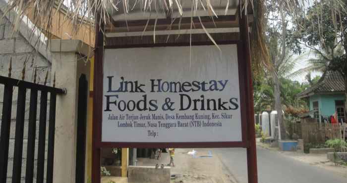 Luar Bangunan Link Homestay Food & Drinks