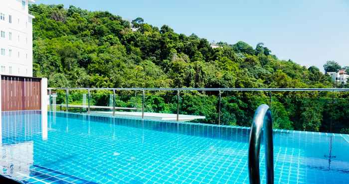 ภายนอกอาคาร Hillside Ocean View Penthouse with Private Pool 