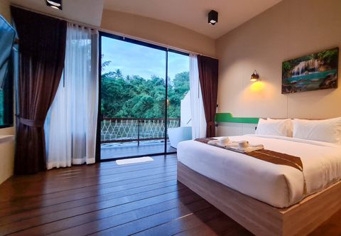 ห้องนอน Binlha Raft Resort Kanchanaburi 