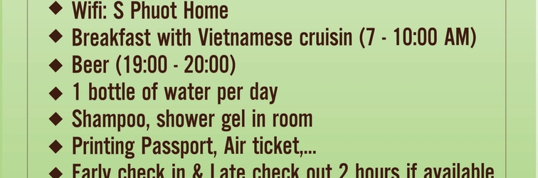 Sảnh chờ S Phuot Airport Homestay 