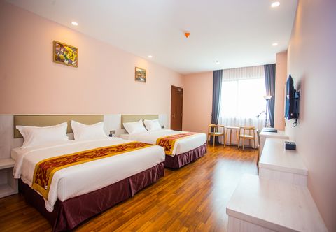 침실 Austin Park Hotel