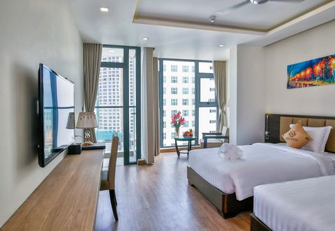 ห้องนอน Sata Hotel Nha Trang