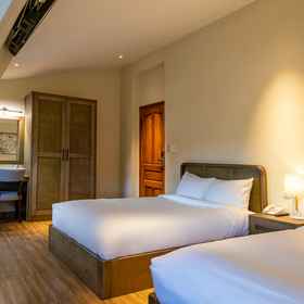 Bedroom1Moon Garden Hotel,竹林禅院飯店