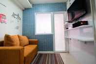 Common Space Comfort 2BR with Pool View Green Pramuka City Apartment by Travelio