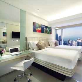 Bedroom 1 iclub Sheung Wan Hotel, Bank of China Tower Hotels