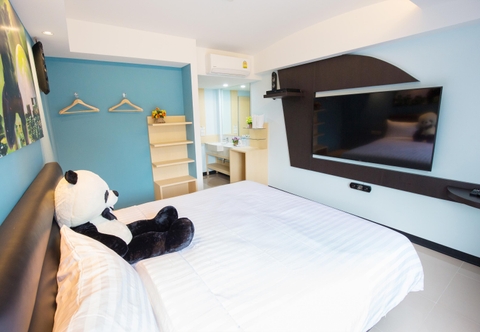 ห้องนอน Lucky Panda Hotel