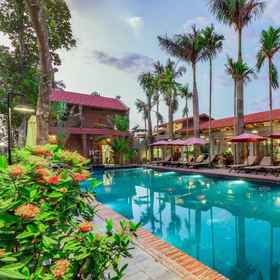 Swimming Pool 1 Tam Coc Banana Bungalow, Nhà hàng 2 Con Voi - Dê núi Ninh Bình Hotels