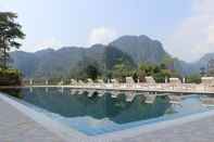 Swimming Pool The Grand Riverside Hotel 2 Vangvieng