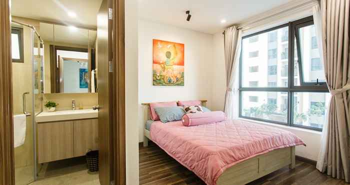 ห้องนอน First Blue Apartment - Hado Centrosa 