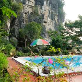 Swimming Pool 1 Tam Coc Rocky Bungalow, Hotel Nhà hàng 2 Con Voi - Dê núi Ninh Bình