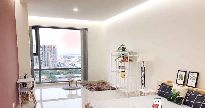 ห้องนอน Lovely office apartment in Phu My Hung