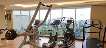 Fitness Center 3 Studio Elegant at Menteng Park Apartment By Travelio