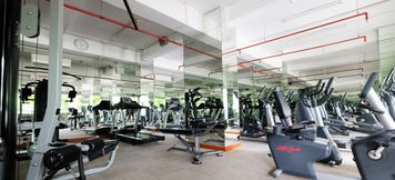 Fitness Center 3 2BR Apartment at Capitol Park Residence By Travelio