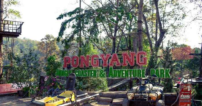 ภายนอกอาคาร Pongyang Jungle Coaster Zipline Camp & Resort