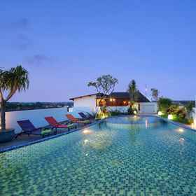 Swimming Pool 1 Nikhila Seminyak Bali, Hotel Nostimo Greek Grill